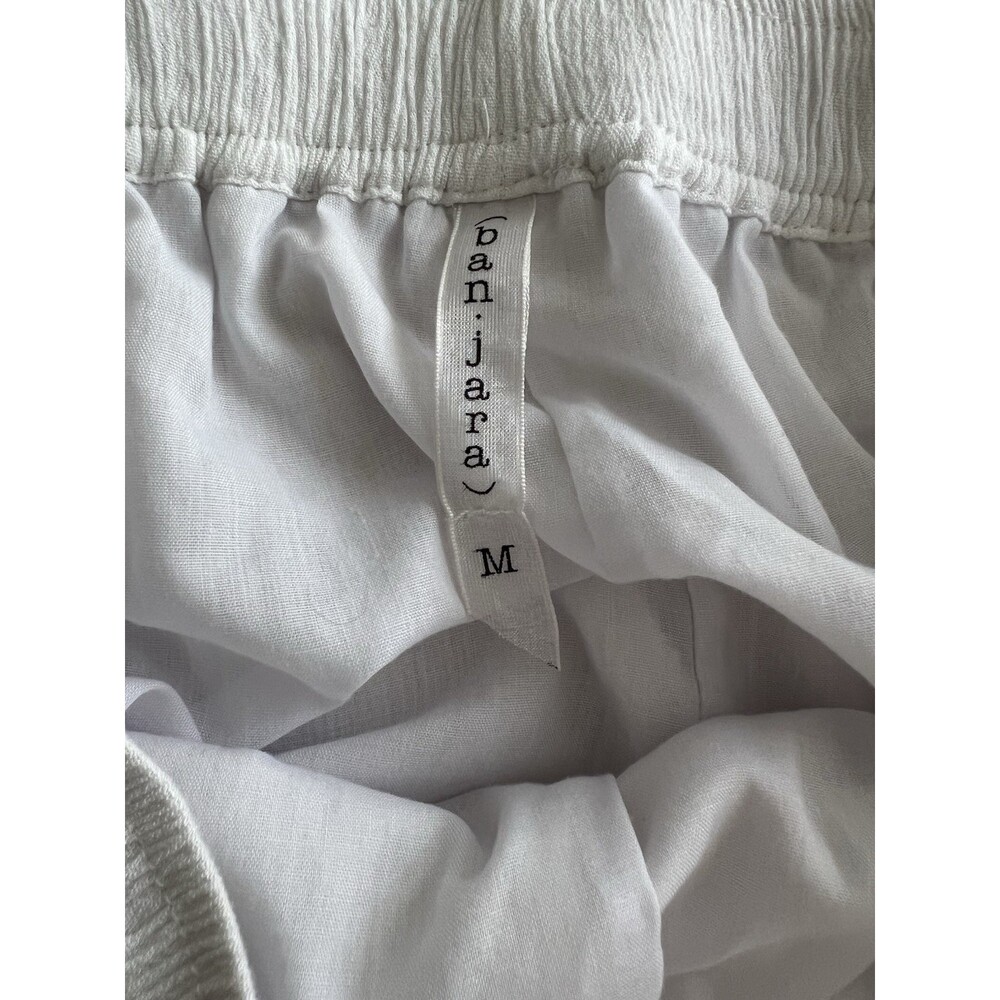 Women’s Casual Drawstring Shorts Lace Trim Lined Lightweight Beachy White M - Picture 8 of 10